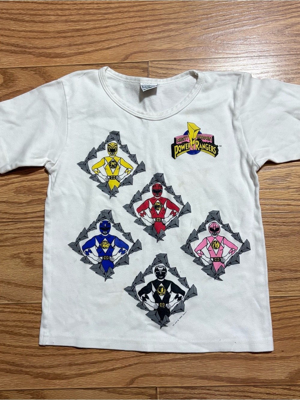 Vintage 1994 Mighty Morphin Power Rangers Shirt Youth Kids 10/12 RARE HTF